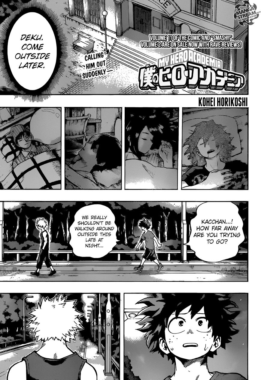 My Hero Academia, chapter 117