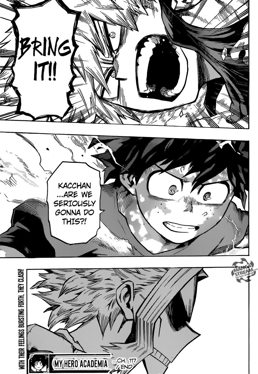 My Hero Academia, chapter 117