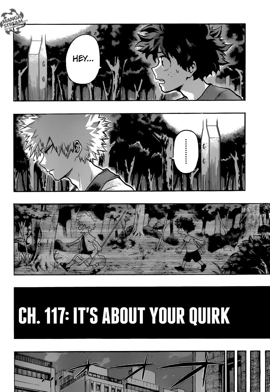 My Hero Academia, chapter 117