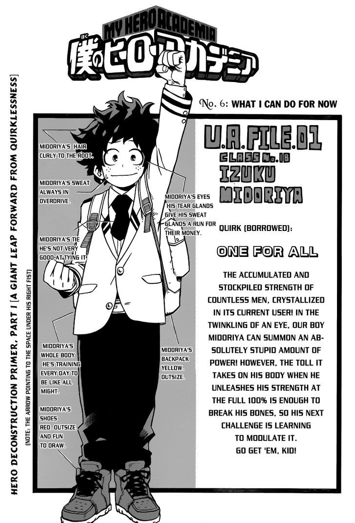 My Hero Academia, chapter 6