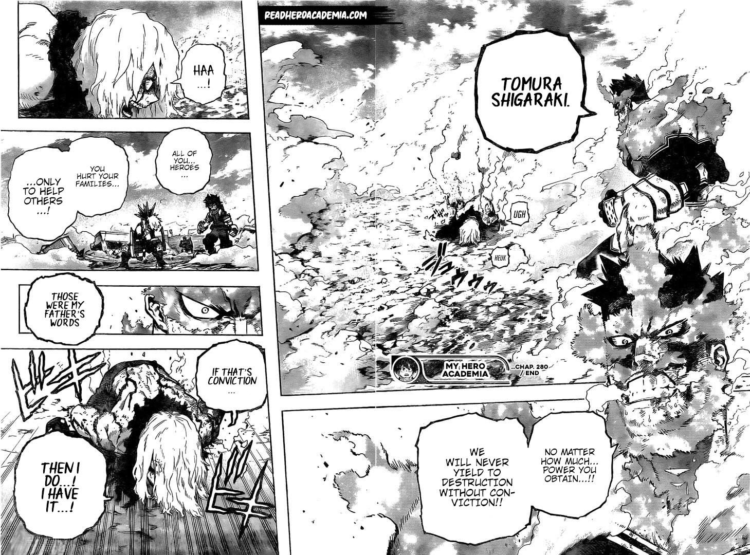 My Hero Academia, chapter 280