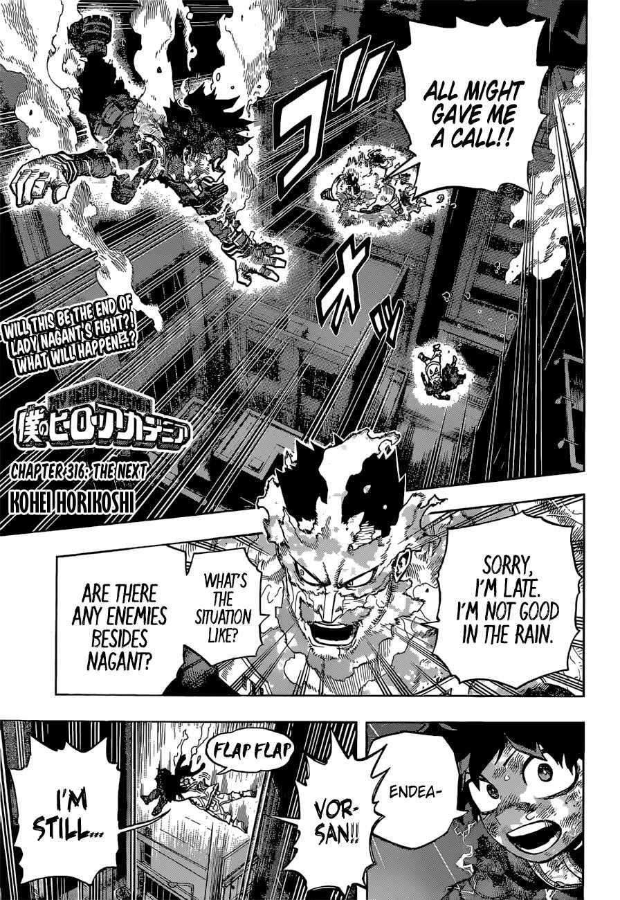 My Hero Academia, chapter 316