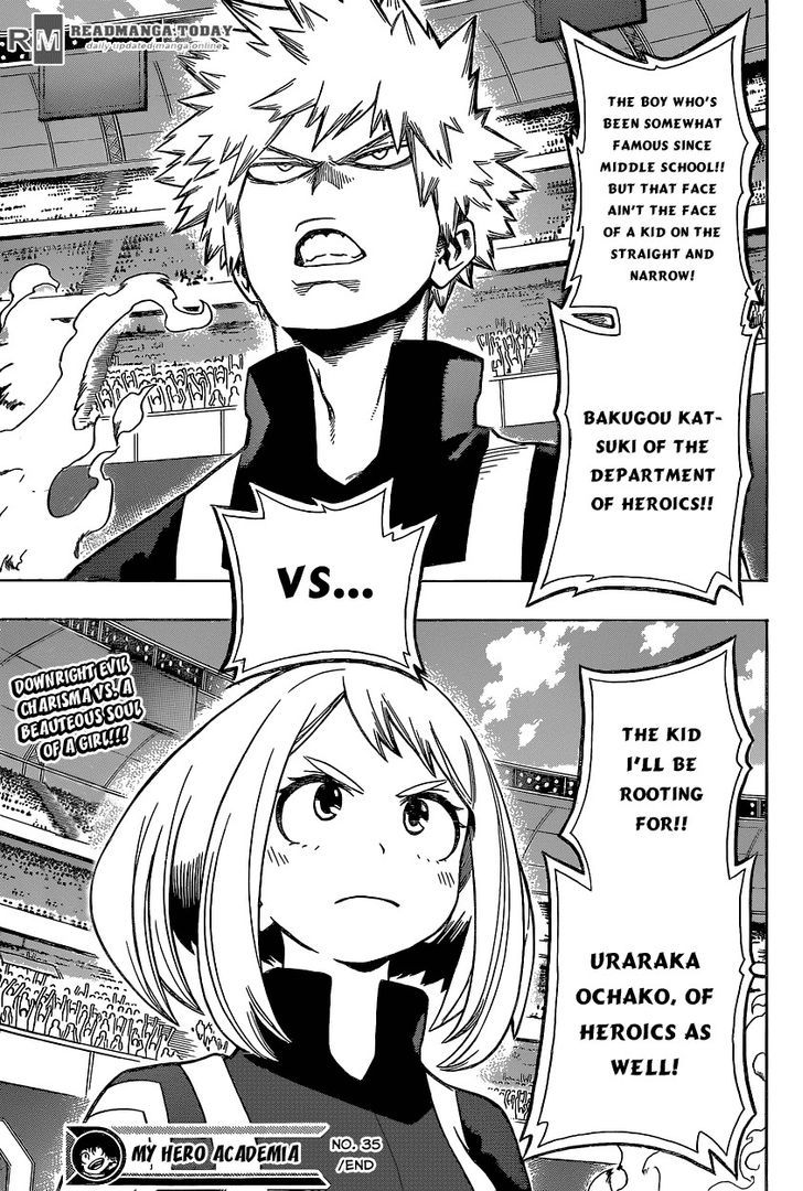 My Hero Academia, chapter 35