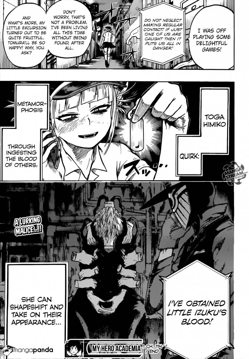 My Hero Academia, chapter 114