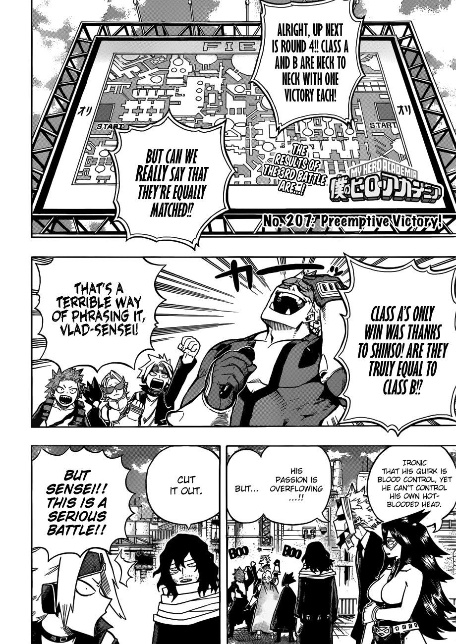 My Hero Academia, chapter 207