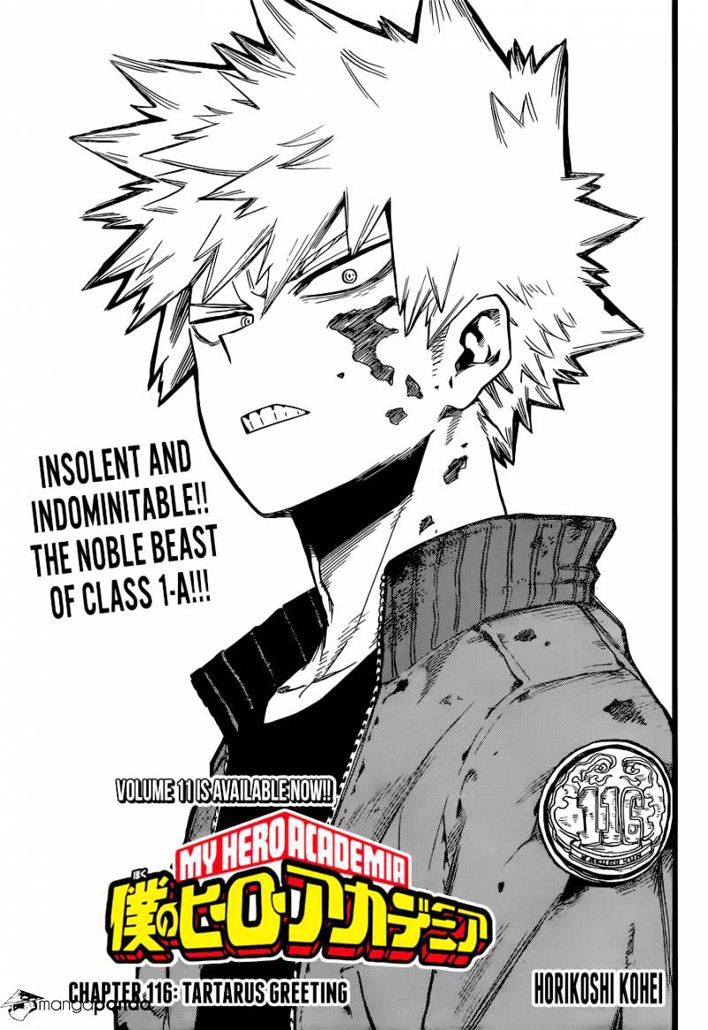 My Hero Academia, chapter 116