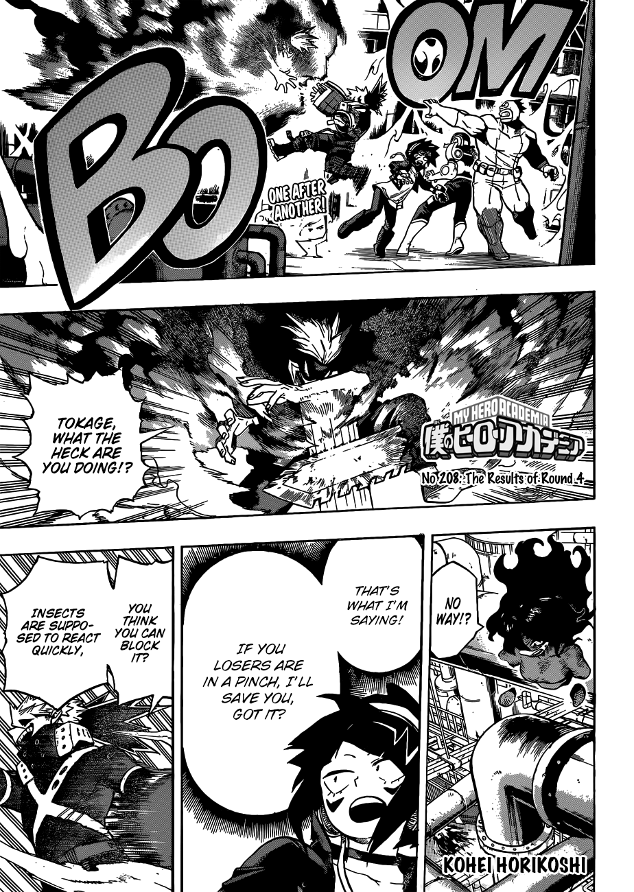 My Hero Academia, chapter 208