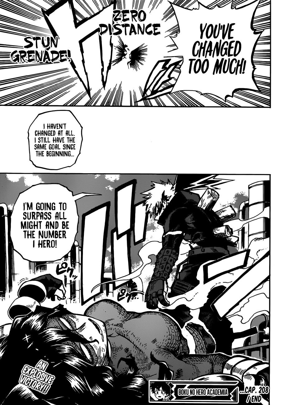 My Hero Academia, chapter 208