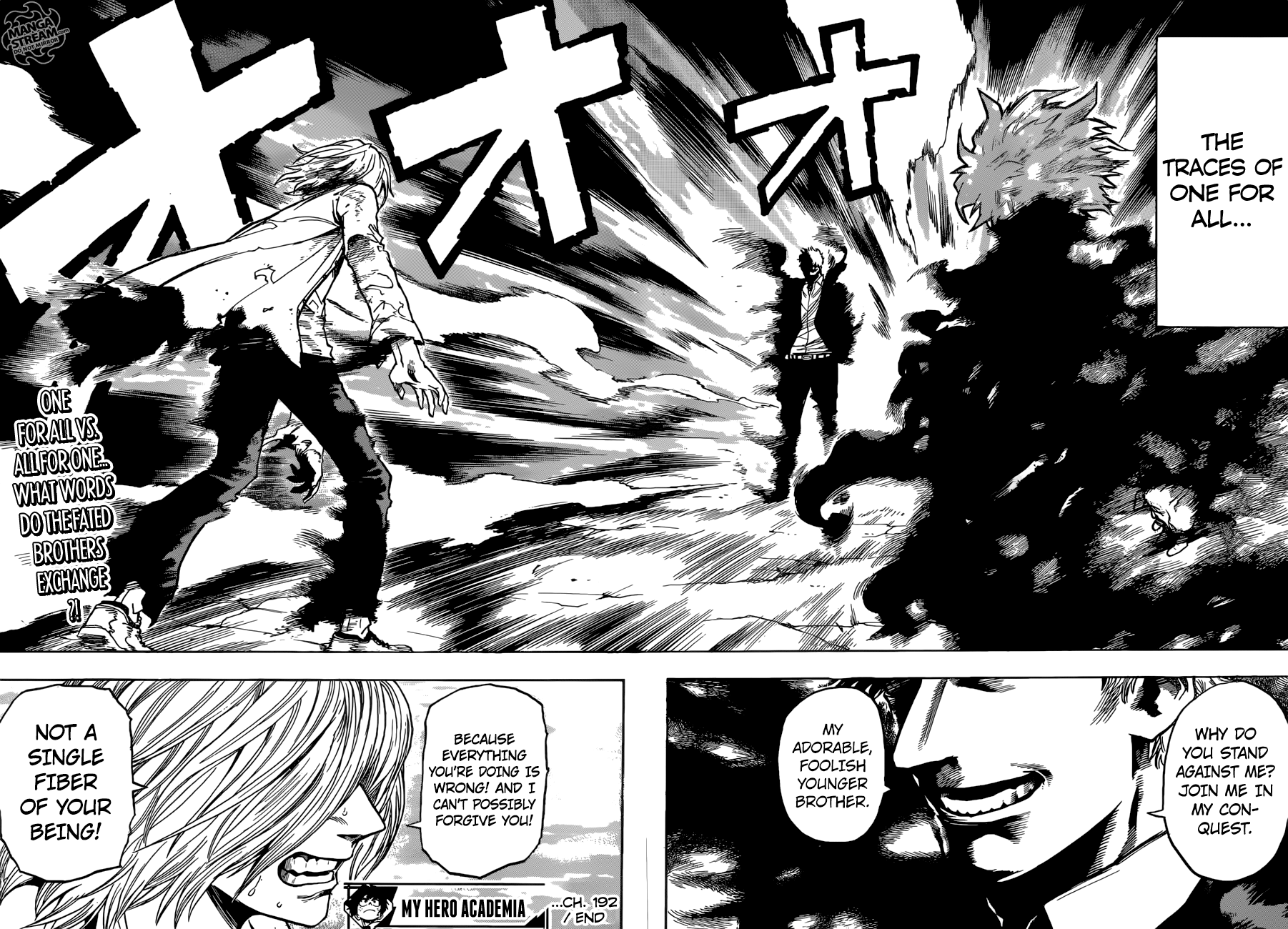 My Hero Academia, chapter 192