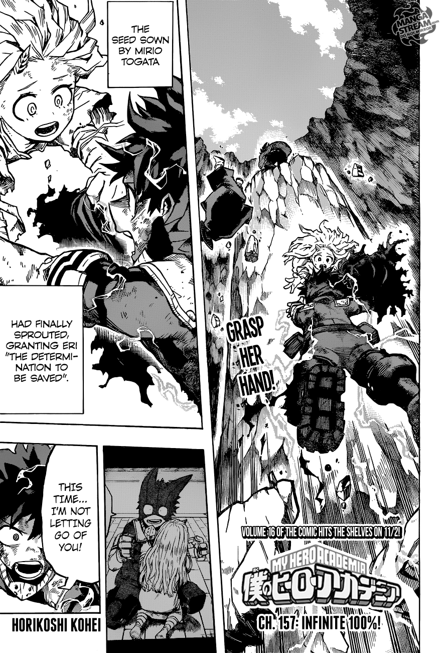 My Hero Academia, chapter 157