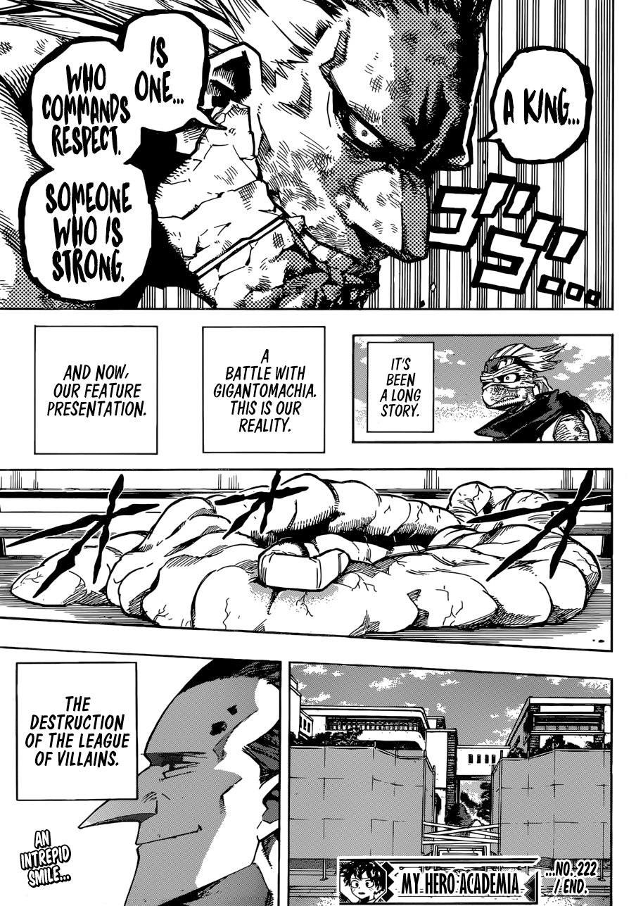 My Hero Academia, chapter 222