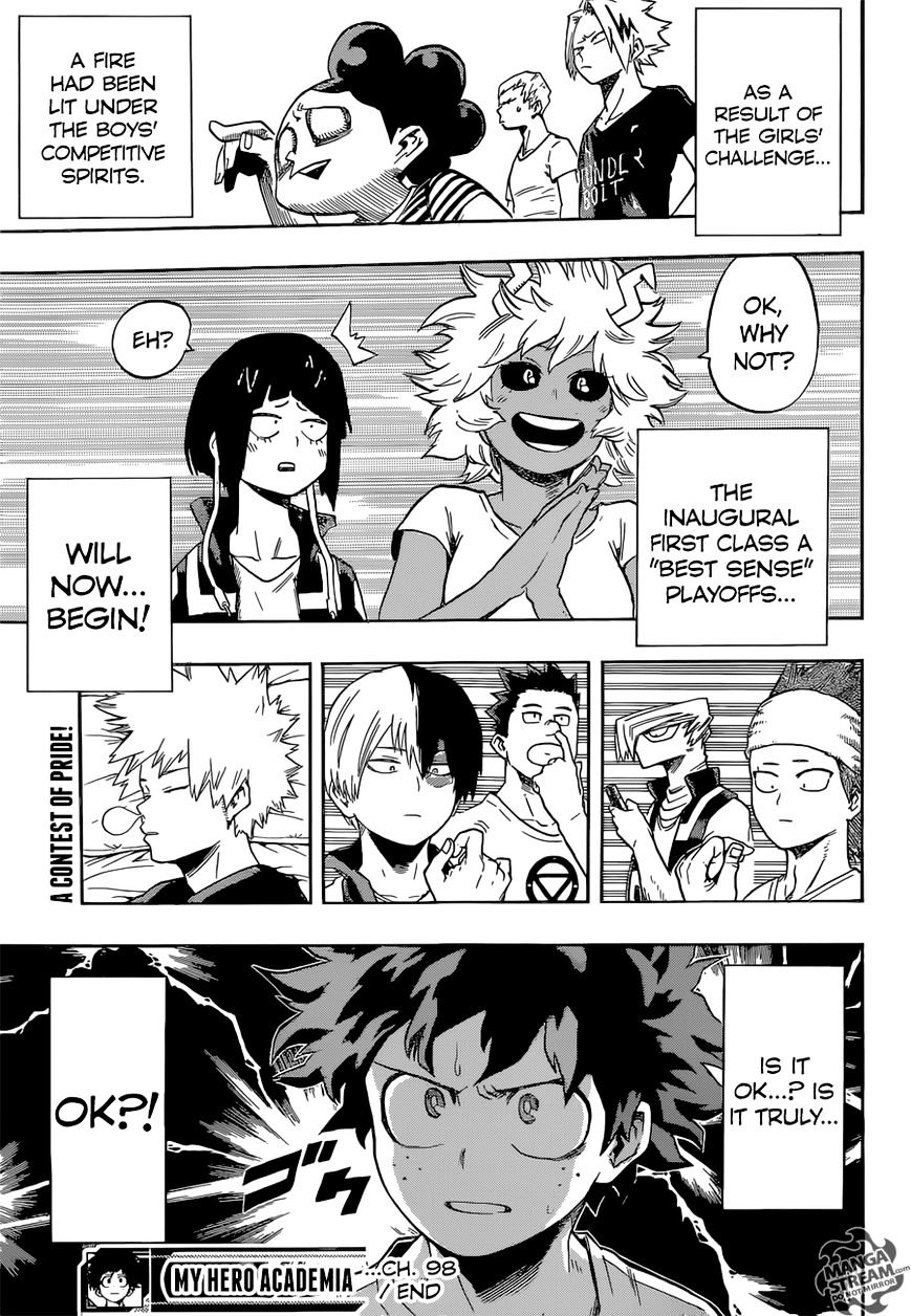 My Hero Academia, chapter 98