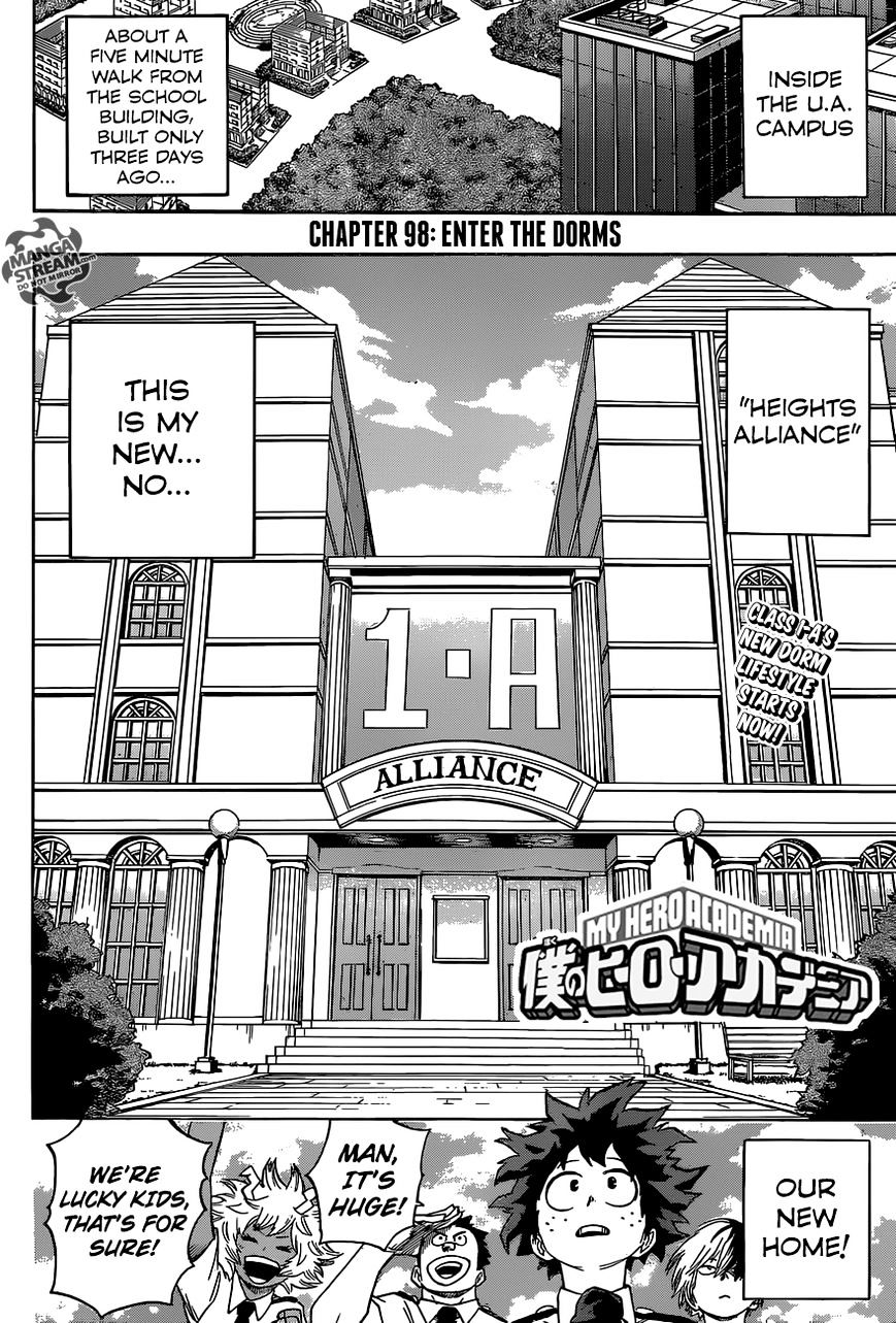 My Hero Academia, chapter 98