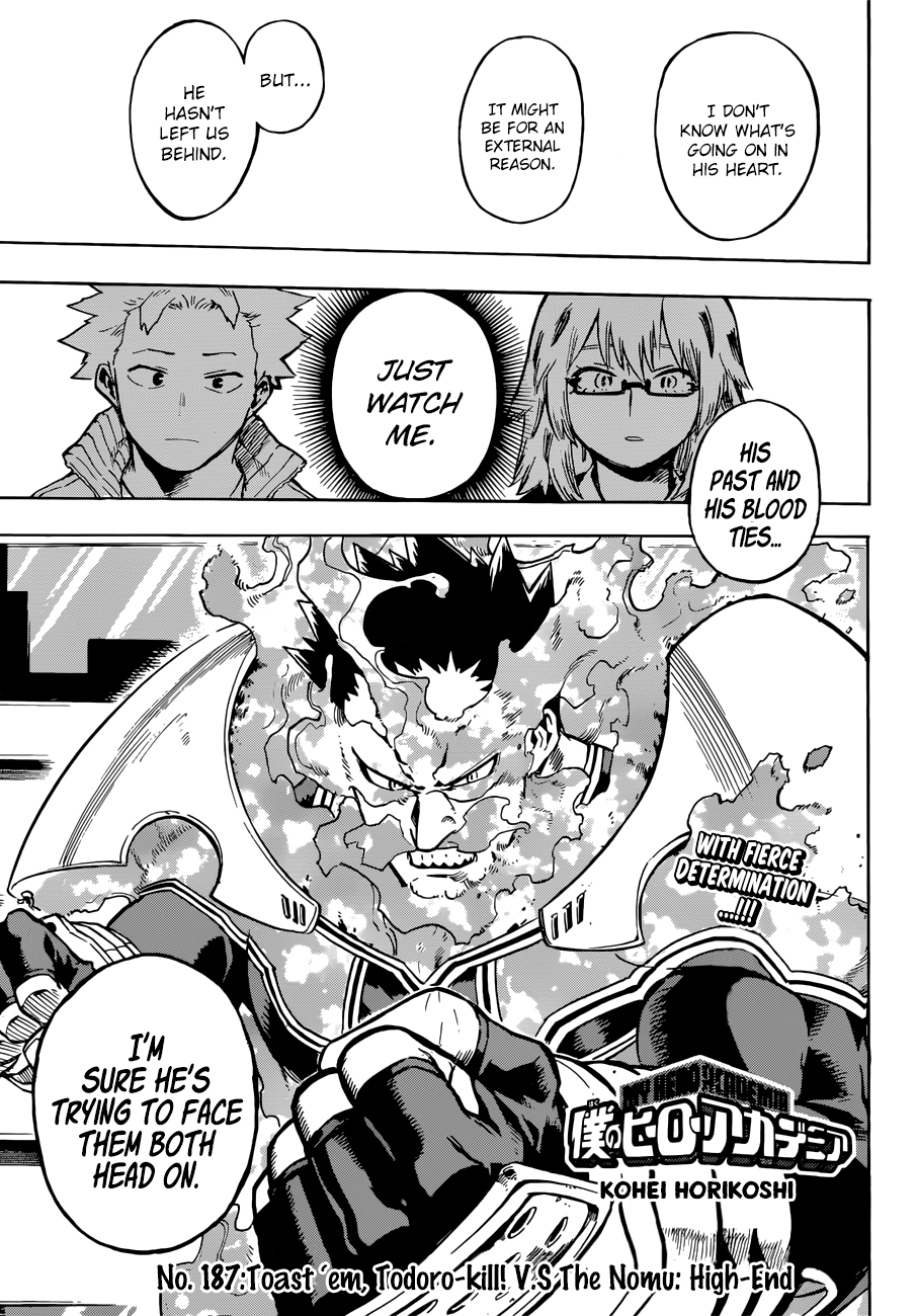 My Hero Academia, chapter 187