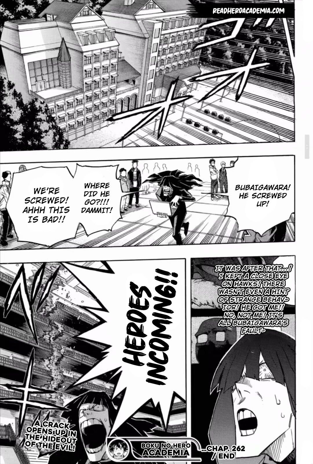 My Hero Academia, chapter 262