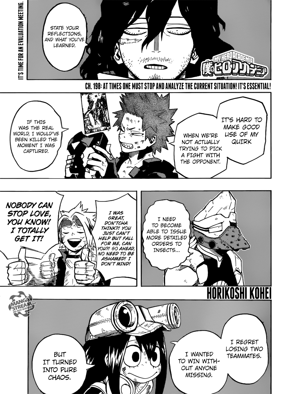 My Hero Academia, chapter 198