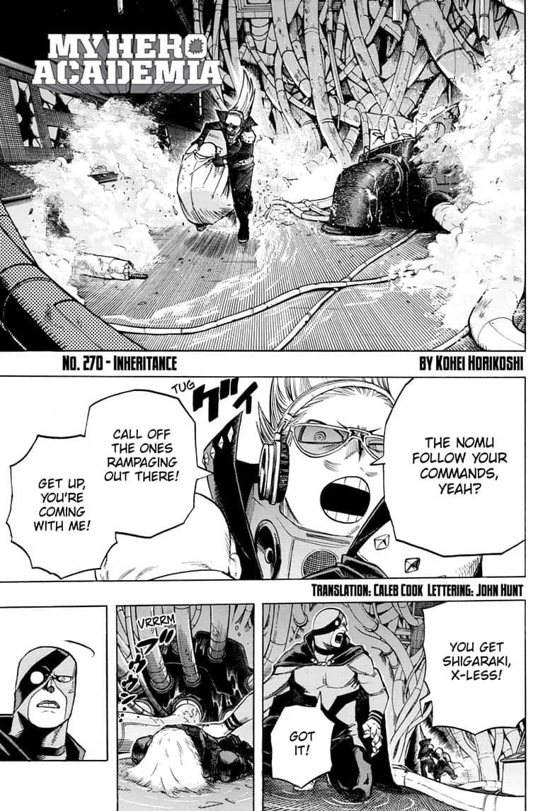 My Hero Academia, chapter 270