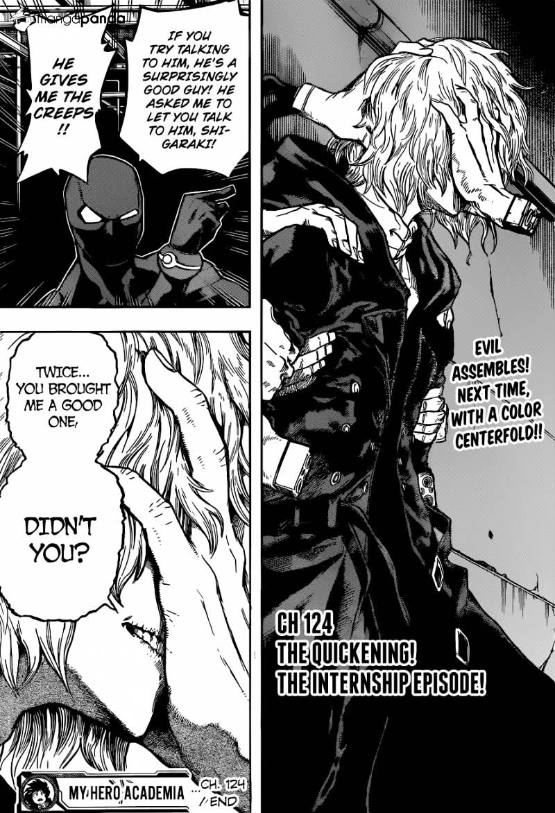 My Hero Academia, chapter 124