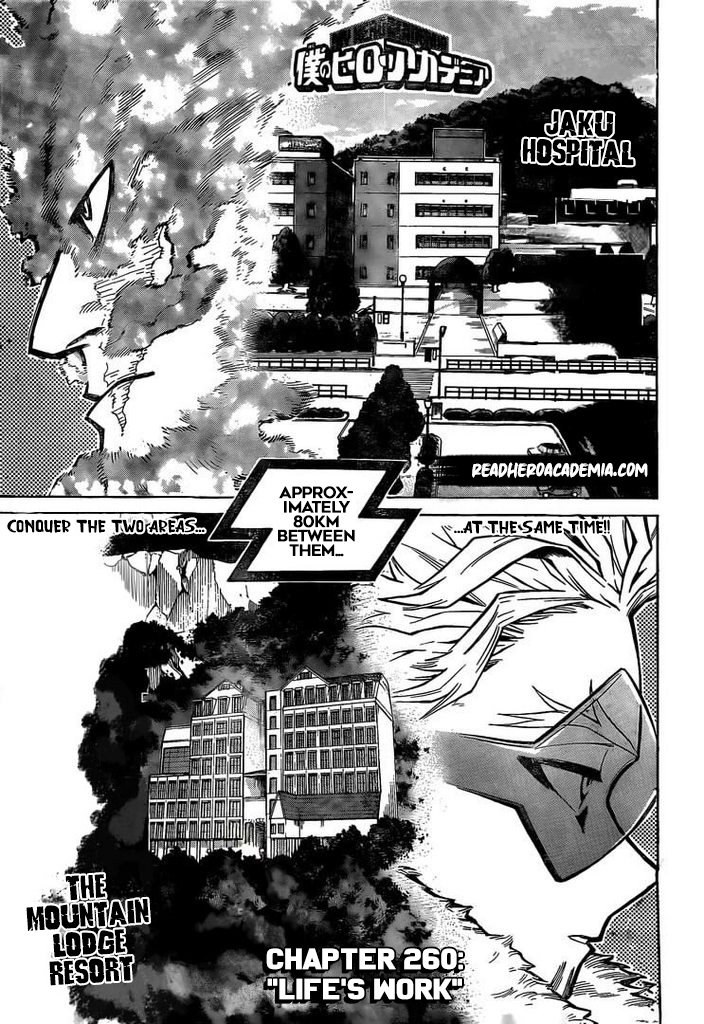 My Hero Academia, chapter 260