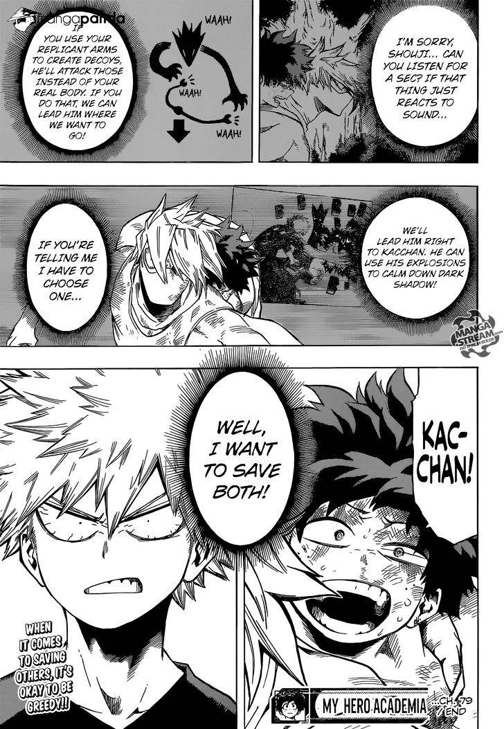 My Hero Academia, chapter 79