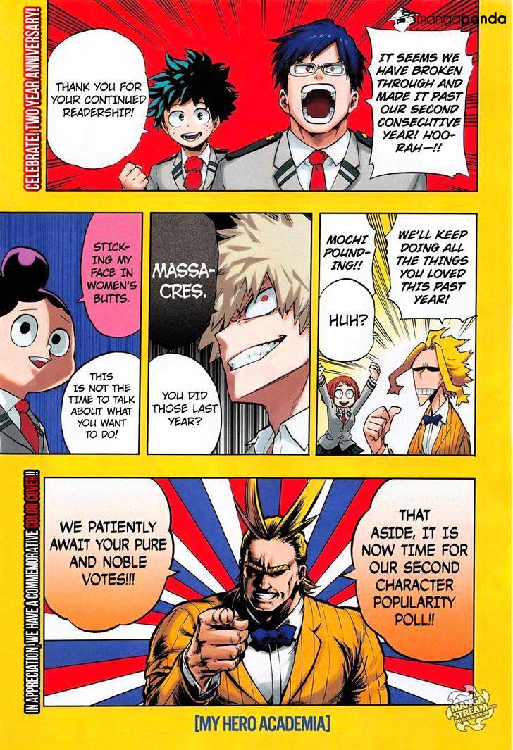 My Hero Academia, chapter 106