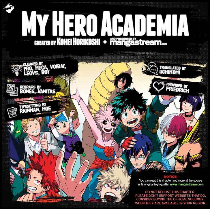 My Hero Academia, chapter 106