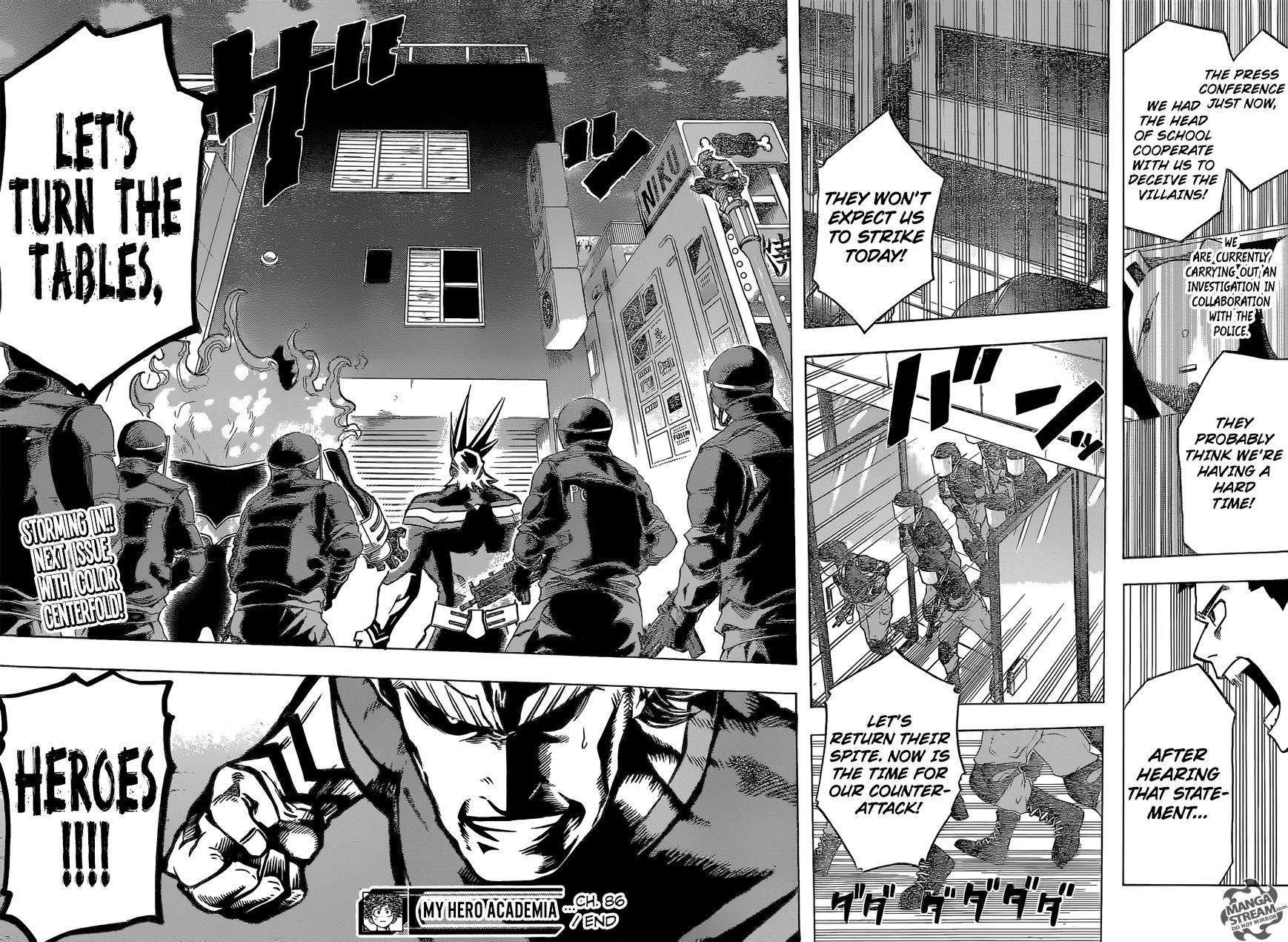 My Hero Academia, chapter 86