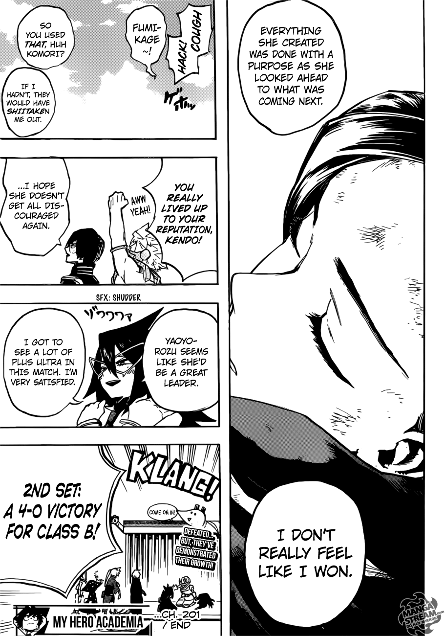 My Hero Academia, chapter 201