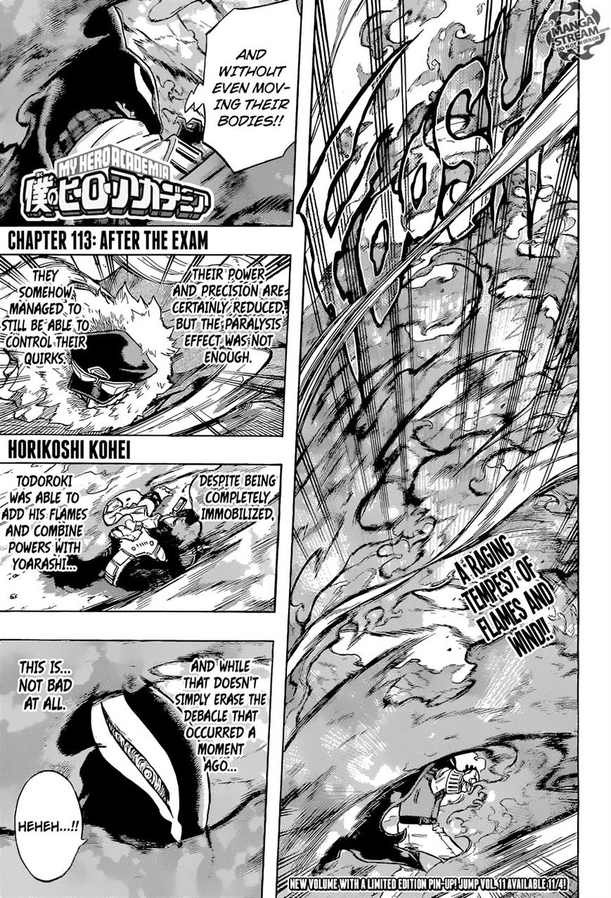 My Hero Academia, chapter 113