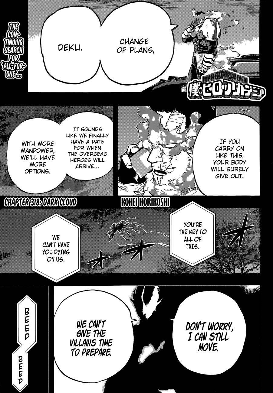 My Hero Academia, chapter 318