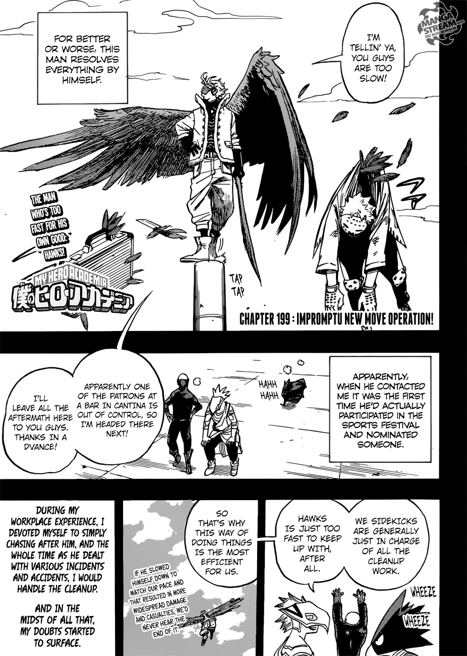 My Hero Academia, chapter 199