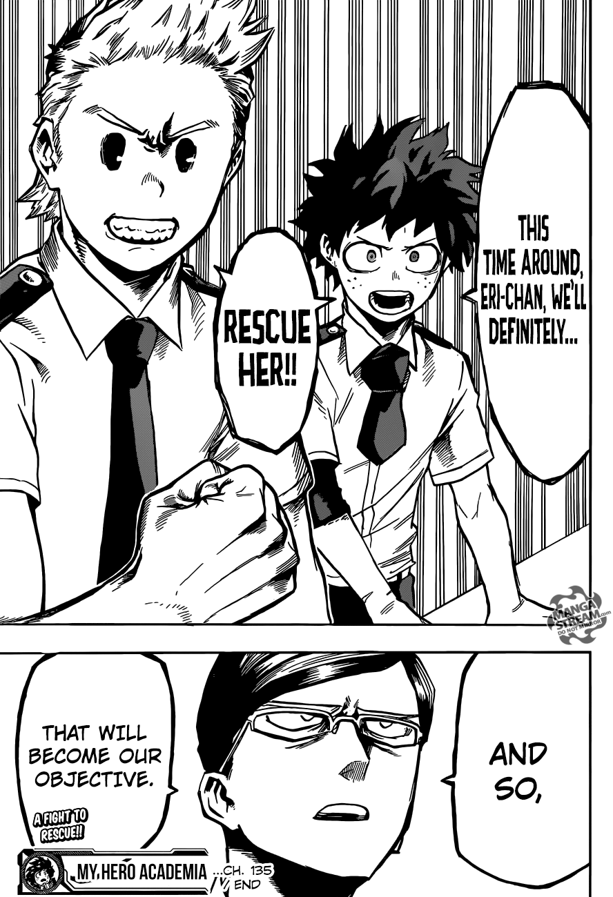 My Hero Academia, chapter 135