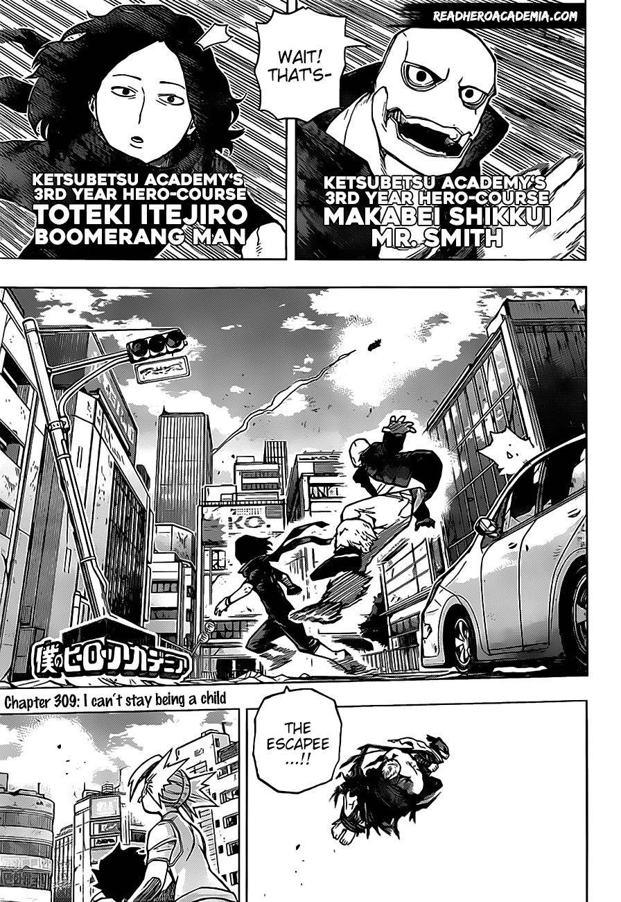 My Hero Academia, chapter 309