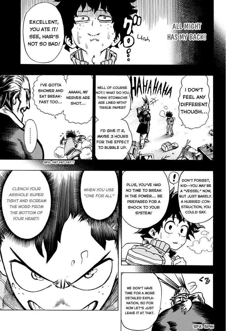 My Hero Academia, chapter 3