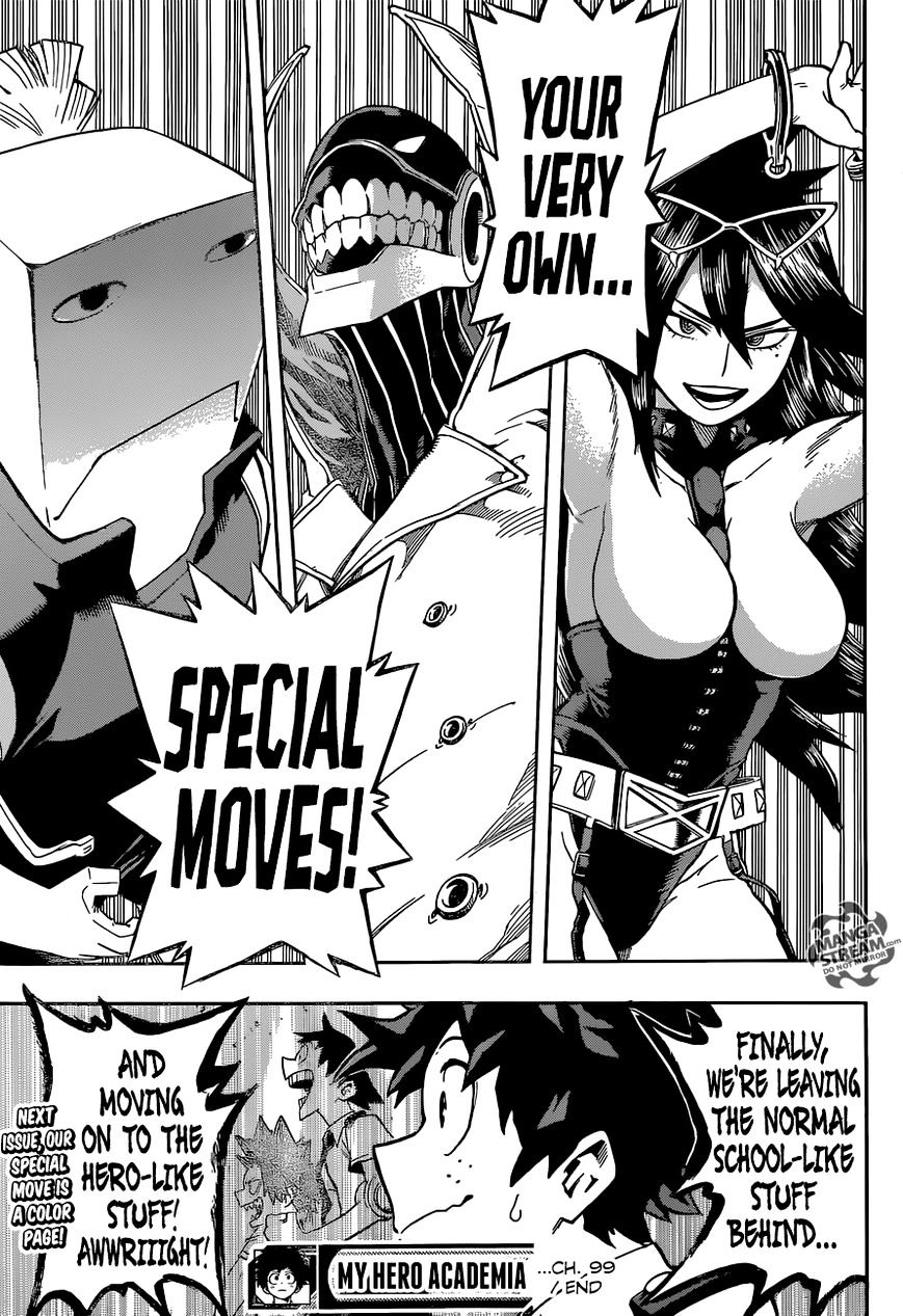 My Hero Academia, chapter 99