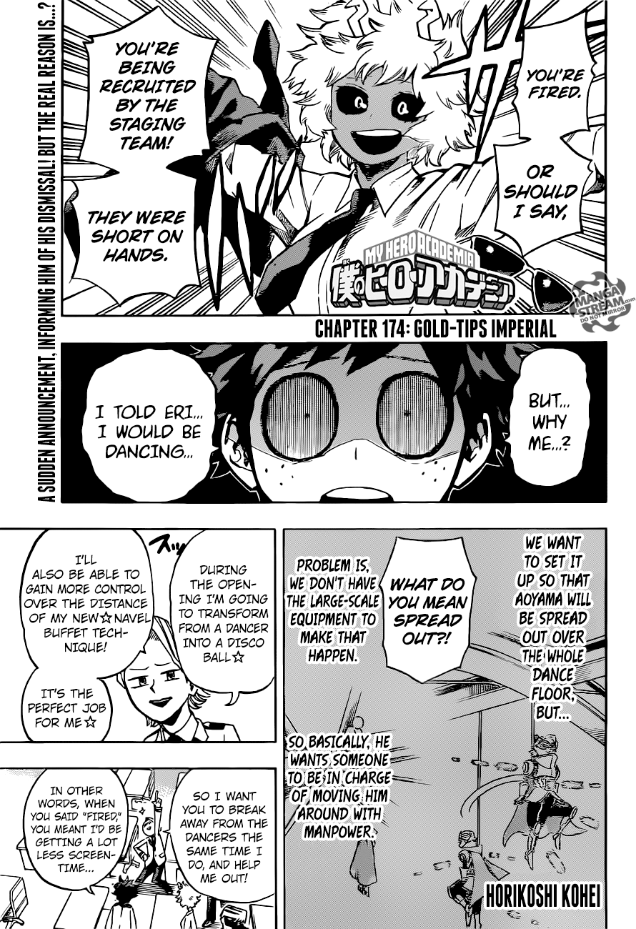 My Hero Academia, chapter 174