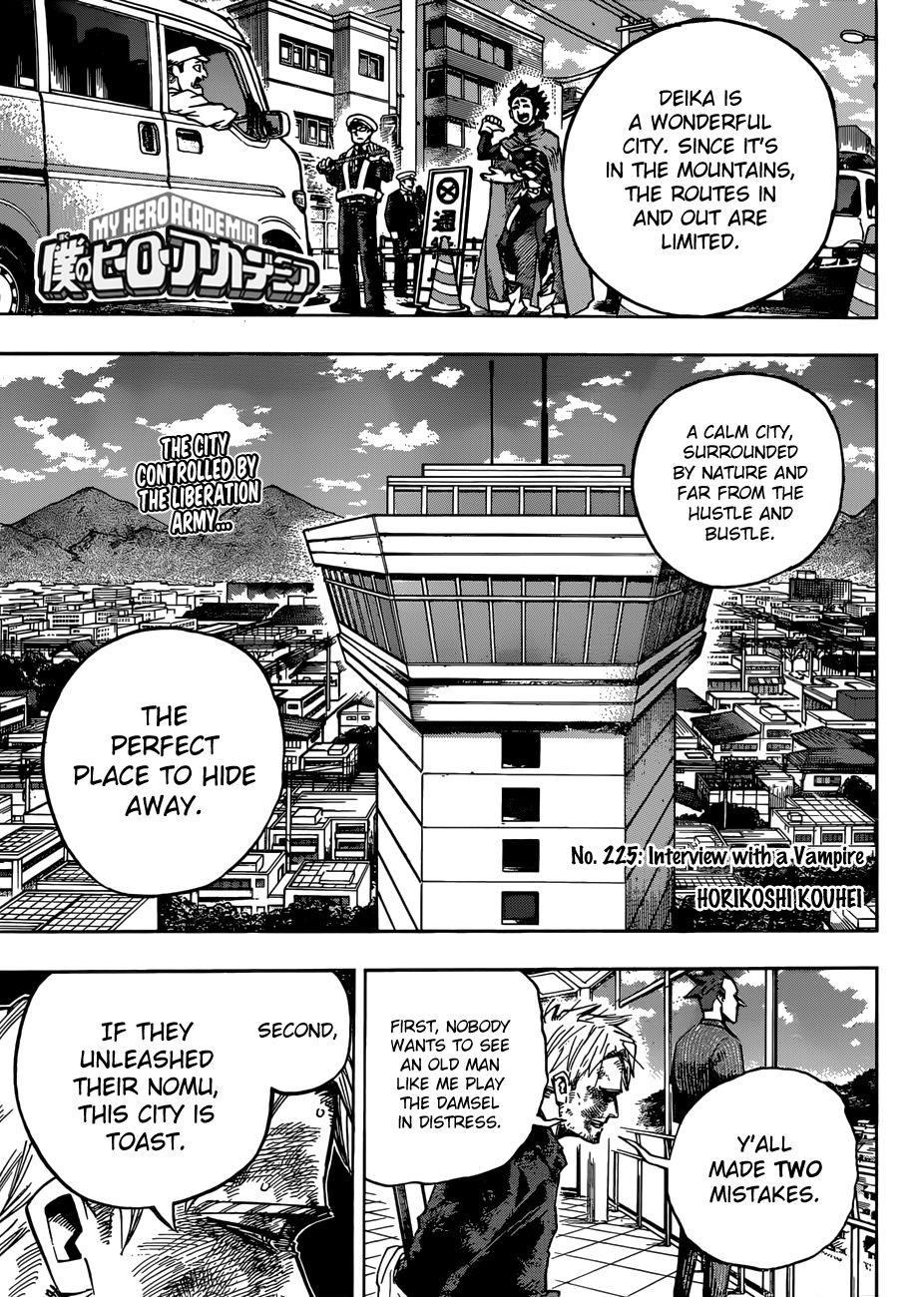 My Hero Academia, chapter 225