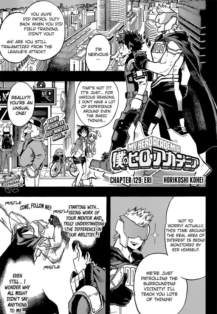 My Hero Academia, chapter 129