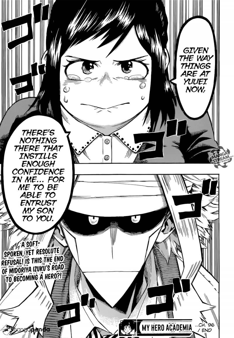 My Hero Academia, chapter 96