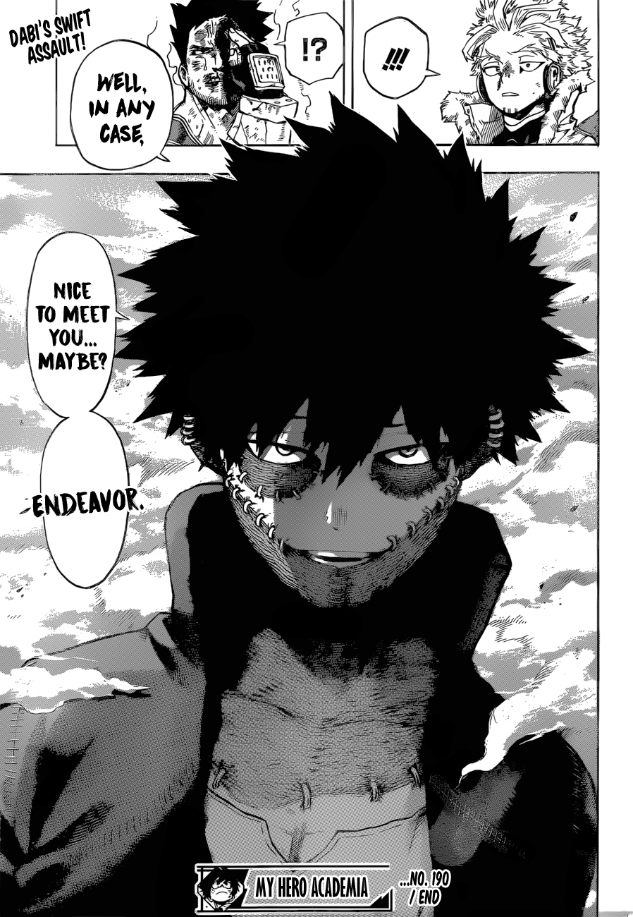 My Hero Academia, chapter 190