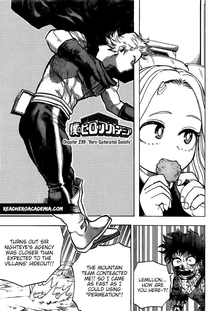 My Hero Academia, chapter 293