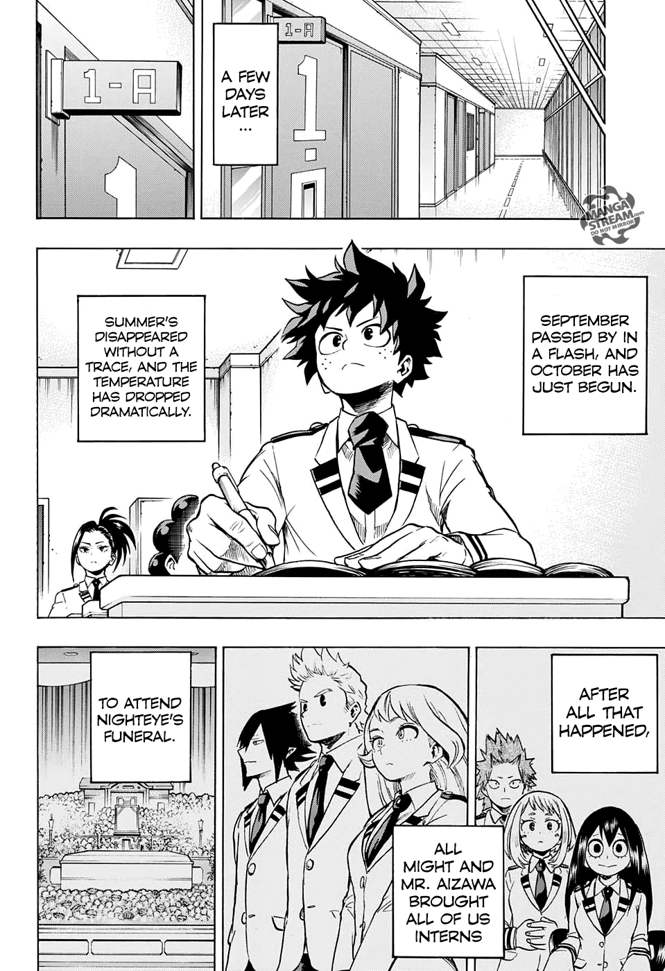 My Hero Academia, chapter 167