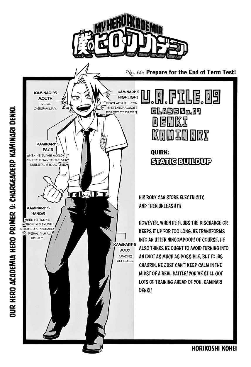 My Hero Academia, chapter 60