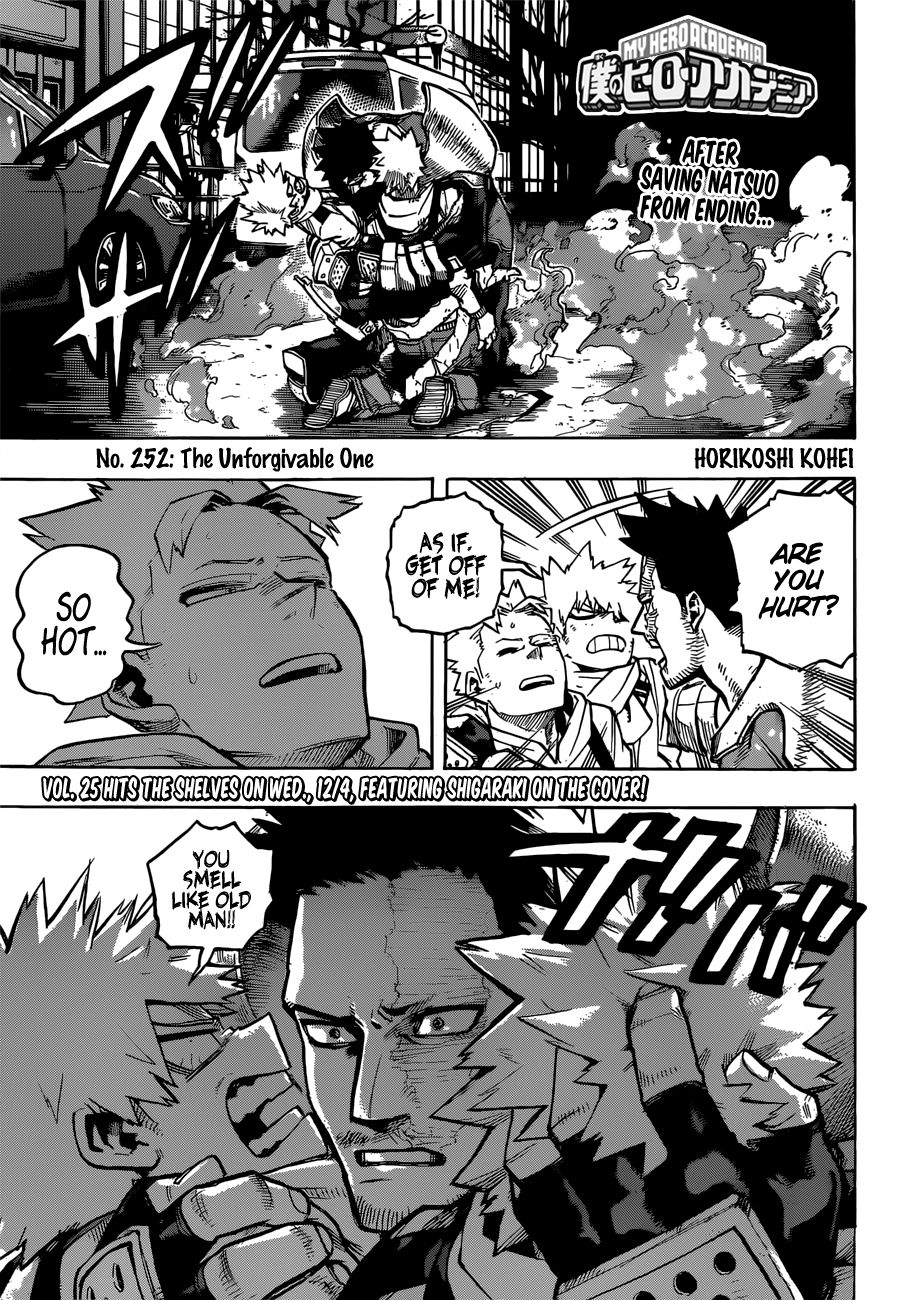 My Hero Academia, chapter 252