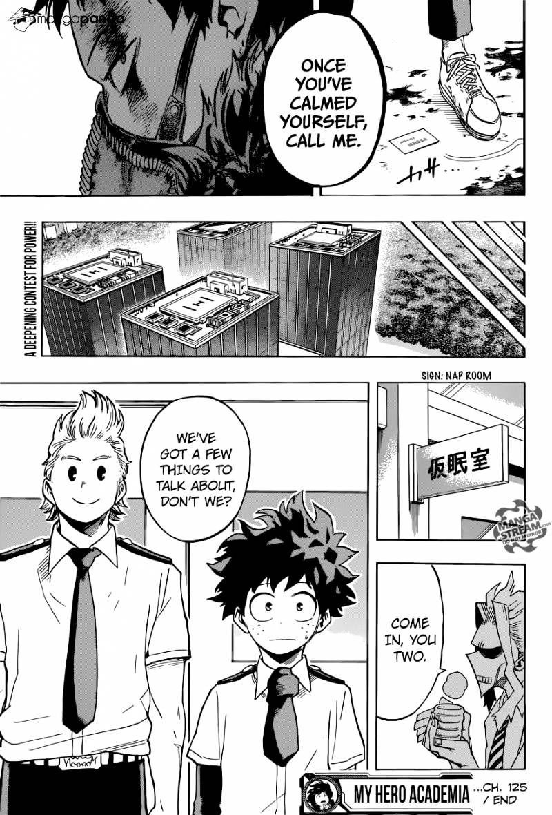 My Hero Academia, chapter 125