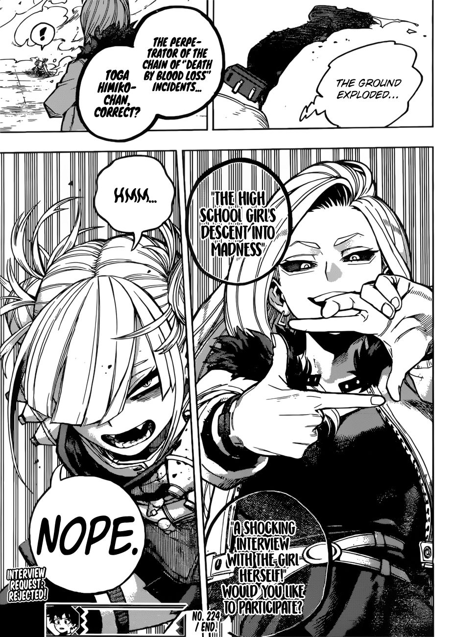 My Hero Academia, chapter 224