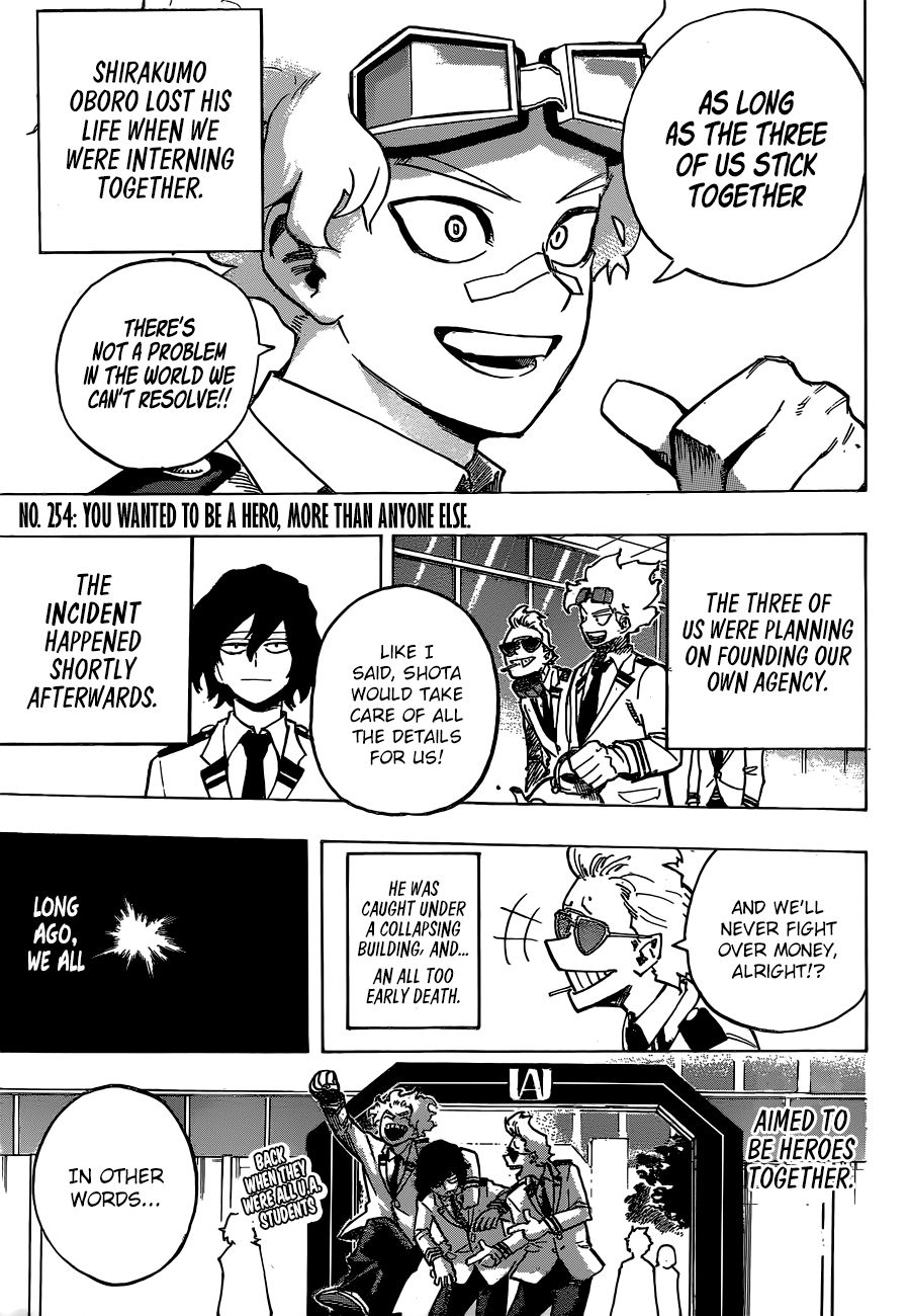 My Hero Academia, chapter 254