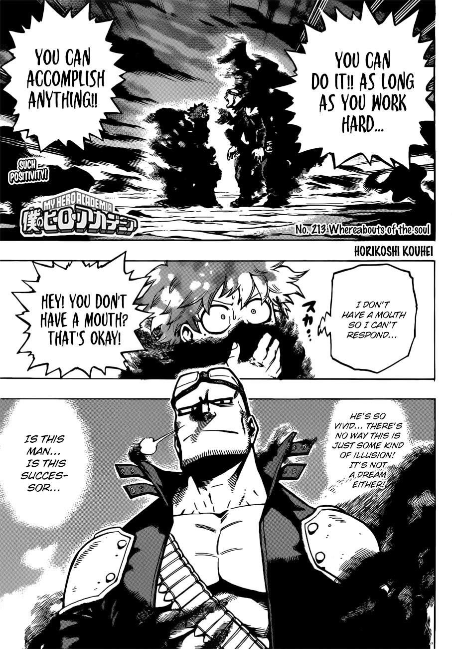 My Hero Academia, chapter 213