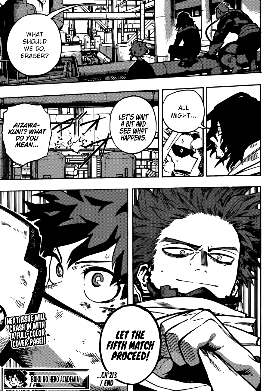 My Hero Academia, chapter 213