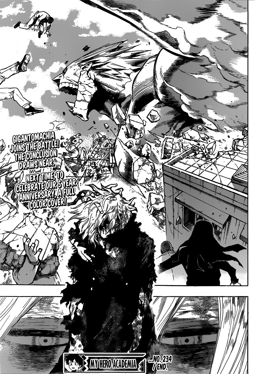 My Hero Academia, chapter 234